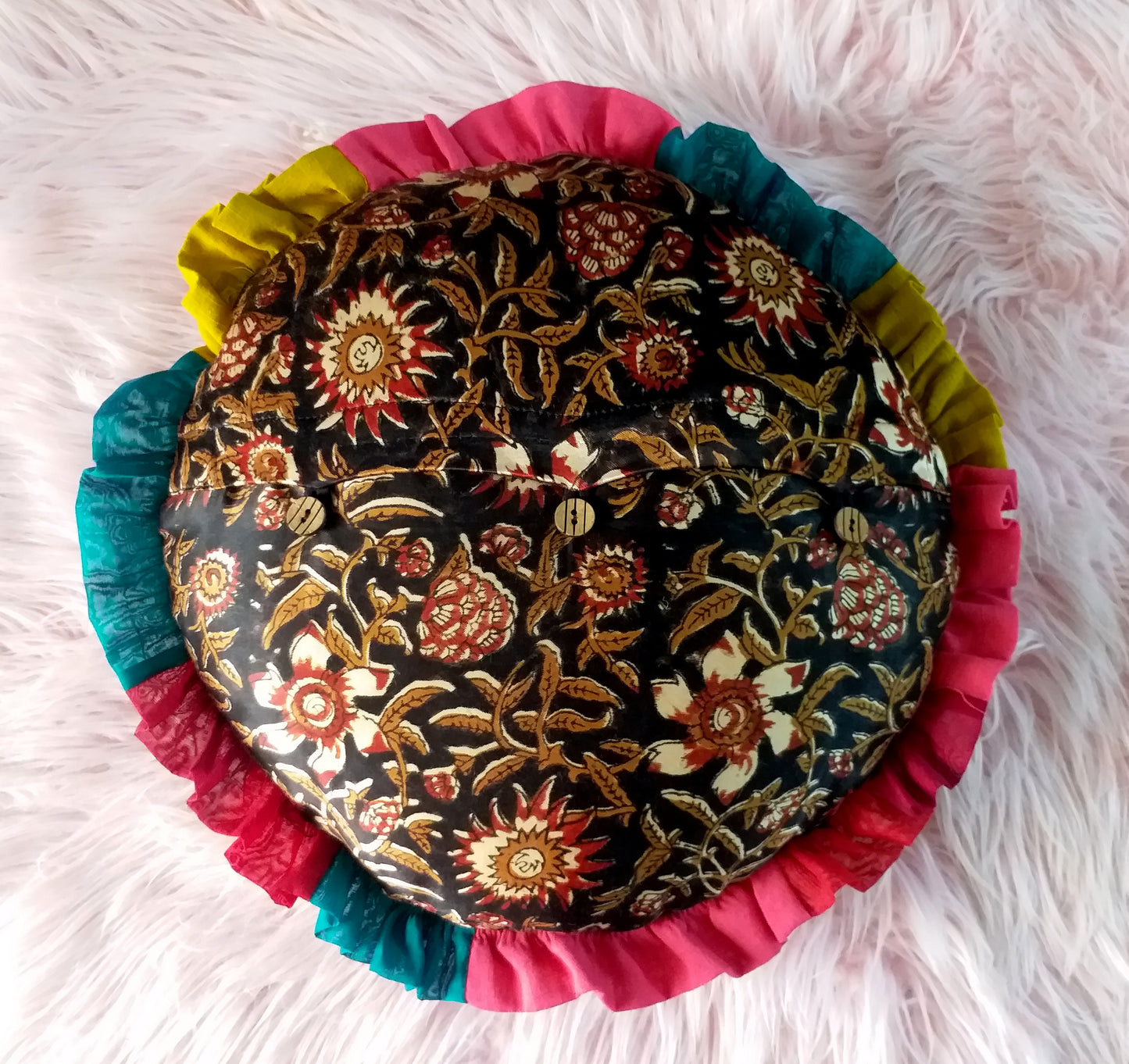 Mandala circular cushion