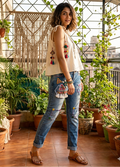 The Kutch Gypsy Embellished Denim