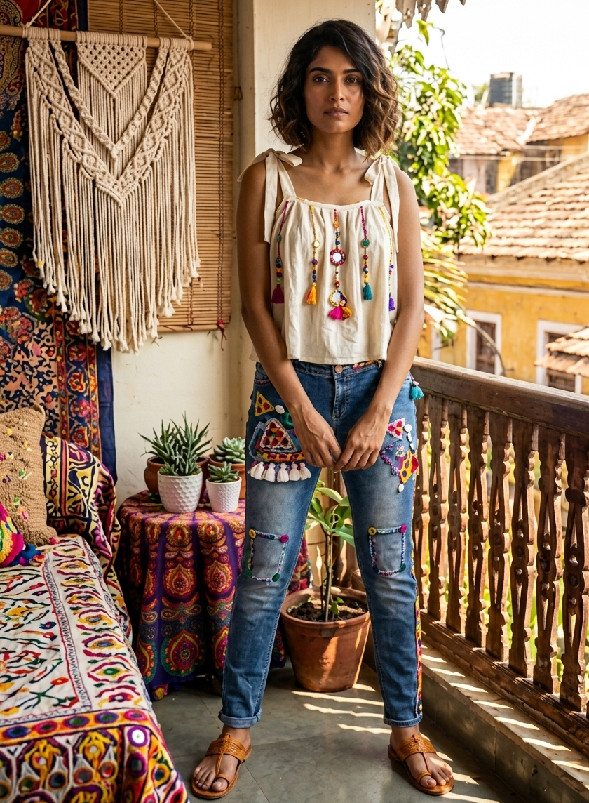 The Kutch Gypsy Embellished Denim