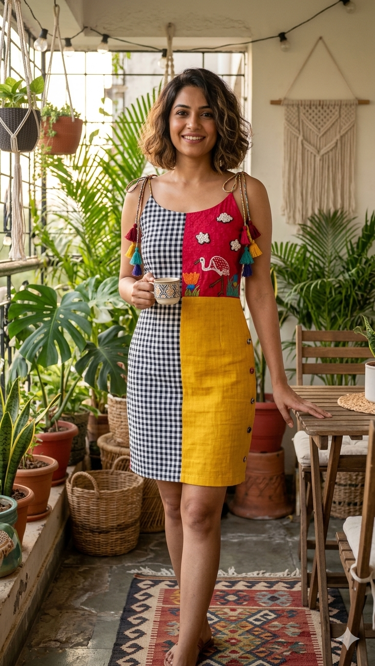 The ‘Picnic Colourblock’ Dress