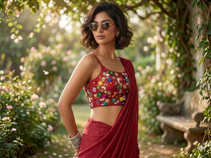 The "Bloom & Boom" Strappy Blouse