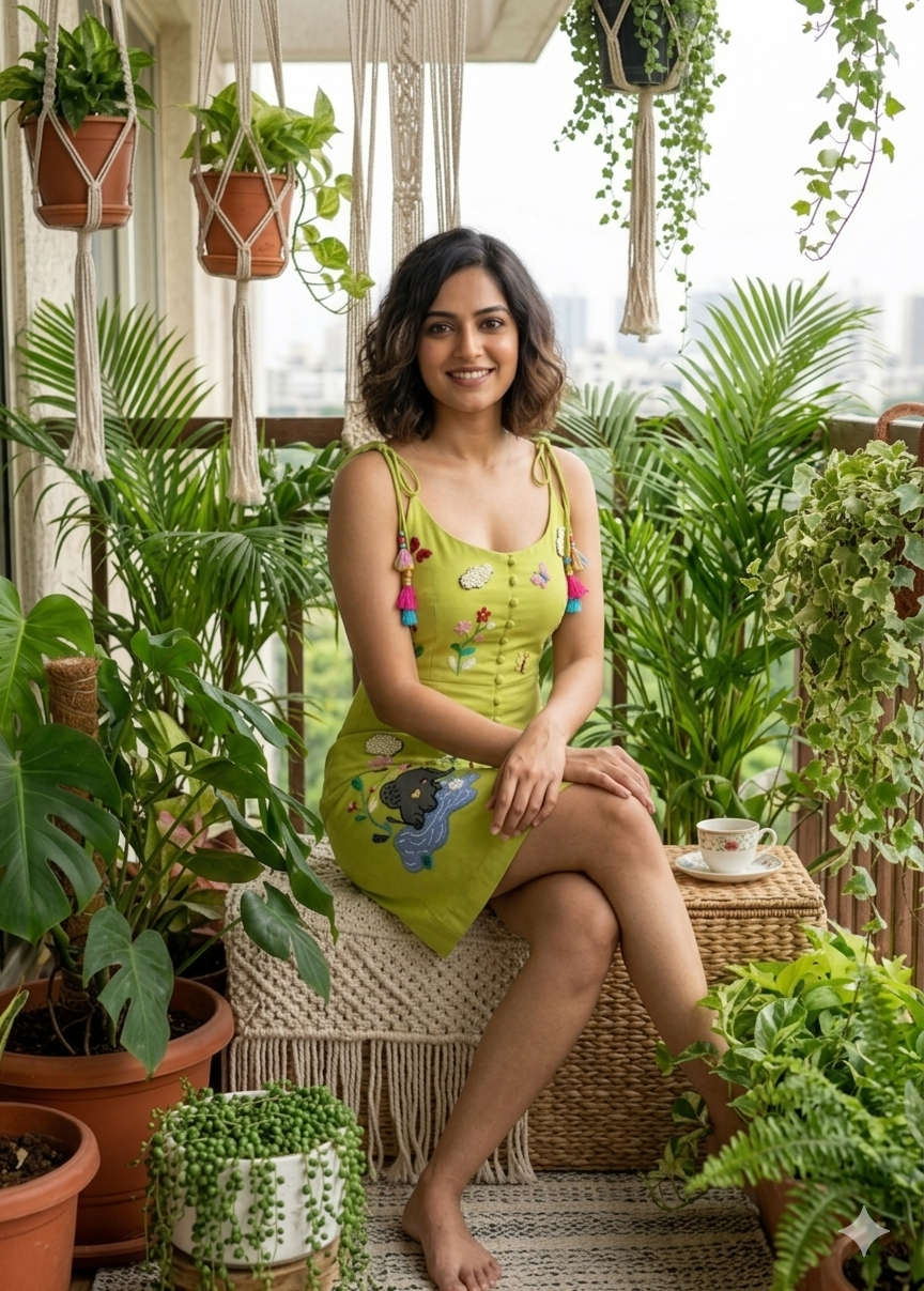The Joyful Garden Embroidered Dress