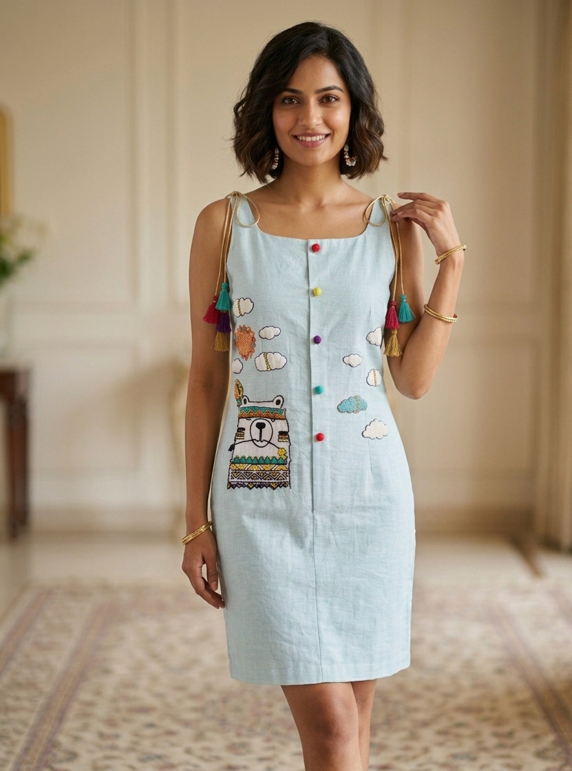 The Whimsical Wanderer Shift Dress