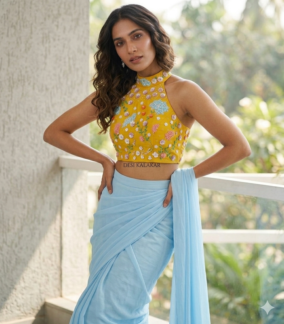 The Blooming Garden Halter Blouse