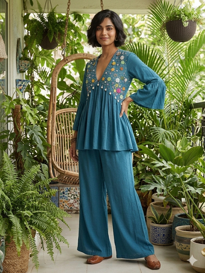 The Teal Confetti Co-Ord Set