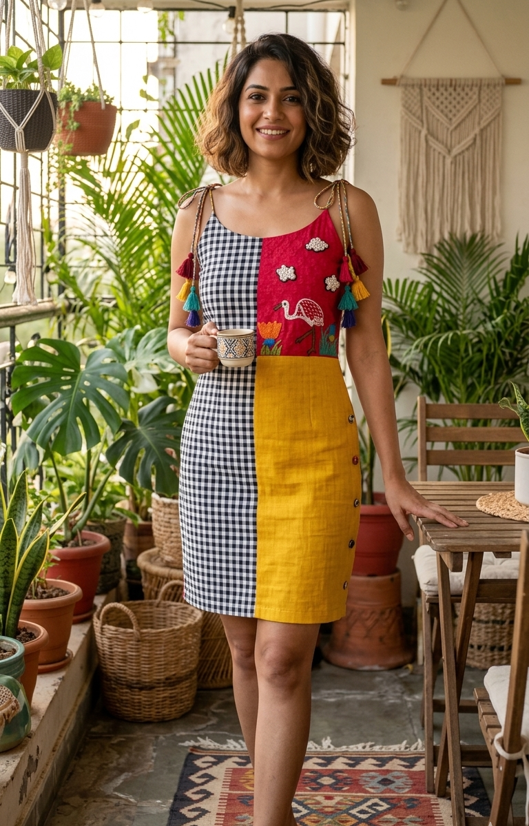 The ‘Picnic Colourblock’ Dress