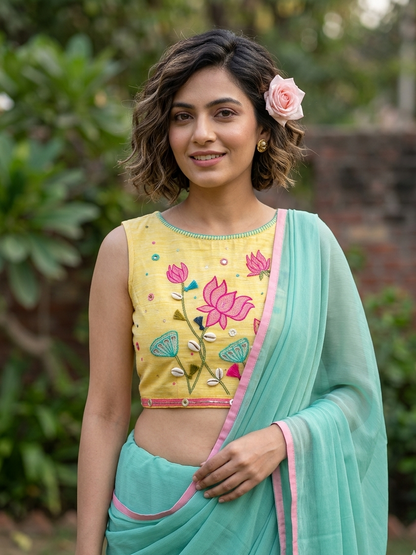 The Lotus Bow Blouse