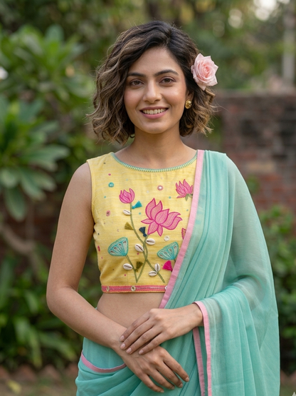 The Lotus Bow Blouse
