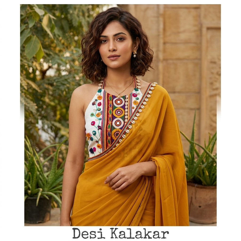 The ‘Mandala of Life’ Halter Blouse