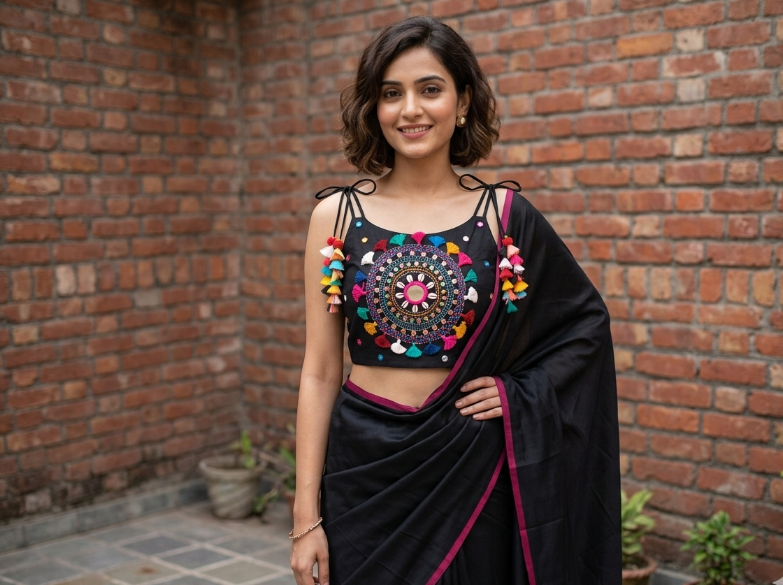 The ‘Chakra Mandala’ Handcrafted Blouse