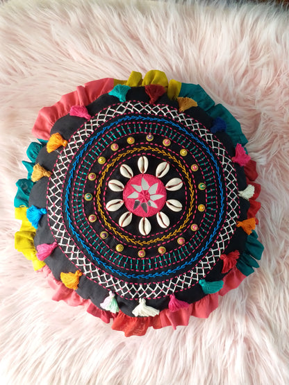 Mandala circular cushion