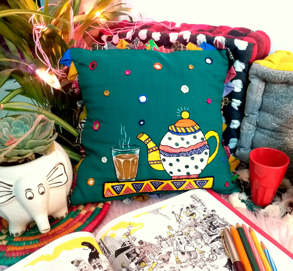 The cutting chai cushion